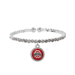 New Ohio State Buckeyes Women's Breeze Dangle Cuff Bracelet, NCAA
